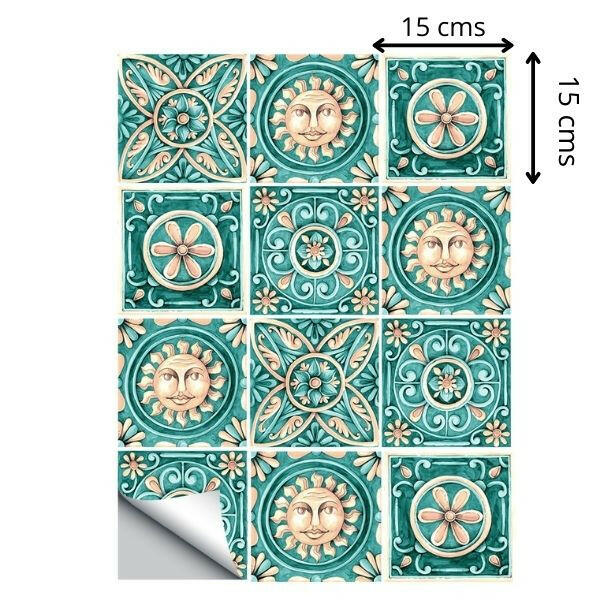 Azulejos Autoadhesivos Grecia | Pack 12 unidades.