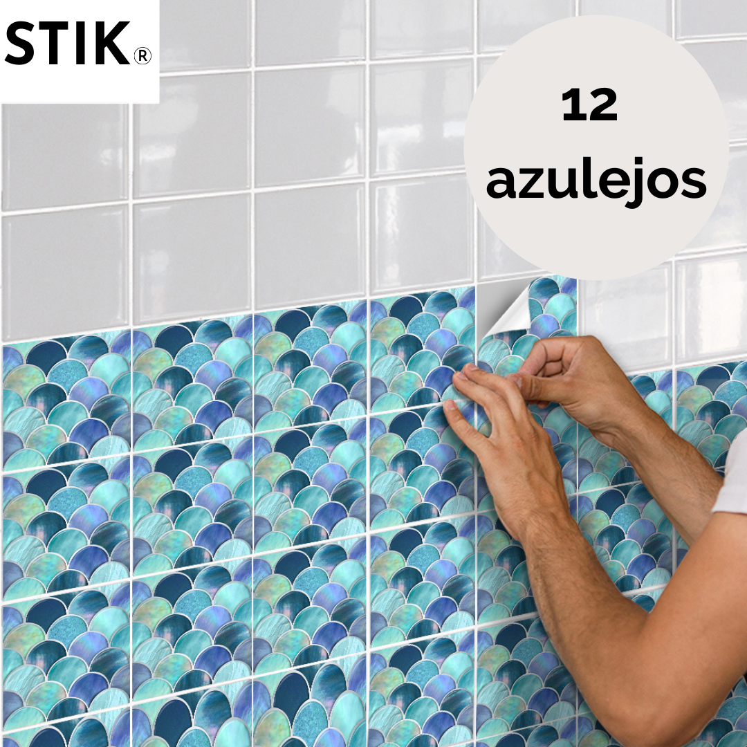 Azulejos Autoadhesivos Acapulco | Pack 12 unidades.